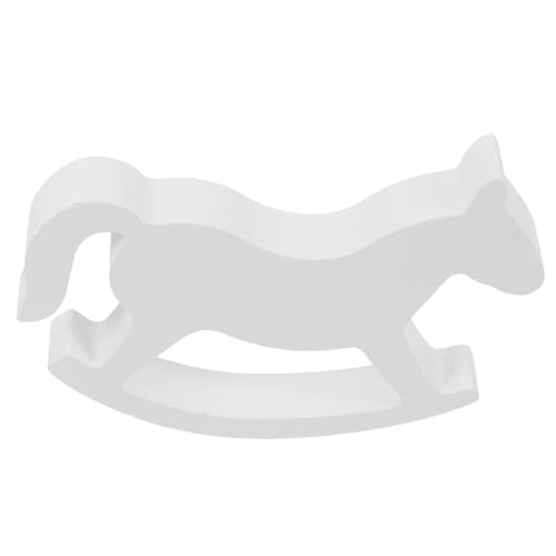 GALPADA 5 Stück Kleines Weißes Holz-schaukelpferd Dekoratives für Hochzeit und Kinderzimmer Stabile Holzfigur als Stilvolle Hochzeits Wohnraumdekoration GALPADA 5 Stück Kleines Weißes Holz-schaukelpferd Dekoratives für Hochzeit und Kinderzimmer Stabile Holzfigur als Stilvolle Hochzeits Wohnraumdekoration von GALPADA