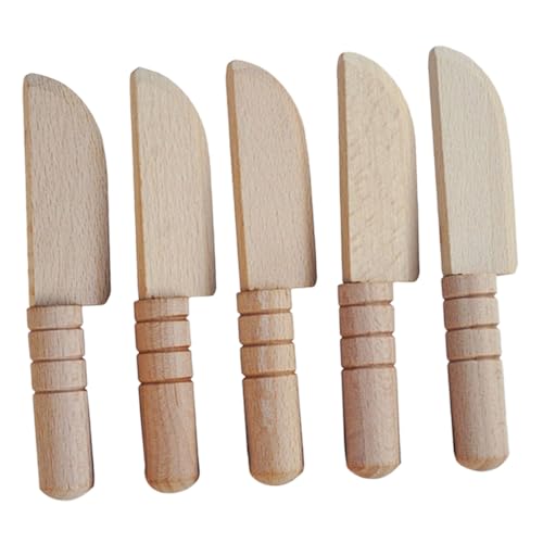 GALPADA 5 Stück Teiliges Holzspielzeug Messer Abgerundeten Kanten Sicher für Realistisches DIY Kochmesser für Jungen und Mädchen Glatte Oberfläche Kompakte Pädagogisches Küchenzubehör GALPADA 5 Stück Teiliges Holzspielzeug Messer Abgerundeten Kanten Sicher für Realistisches DIY Kochmesser für Jungen und Mädchen Glatte Oberfläche Kompakte Pädagogisches Küchenzubehör von GALPADA