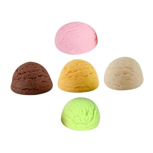 GALPADA 5 Stück Teiliges Realistische Eiscremekugeln Deko-attrappen Wiederverwendbar Bruchsicher Lebensnahe Deko für Partyfavors Schaufenster und Fotoshootings GALPADA 5 Stück Teiliges Realistische Eiscremekugeln Deko-attrappen Wiederverwendbar Bruchsicher Lebensnahe Deko für Partyfavors Schaufenster und Fotoshootings von GALPADA