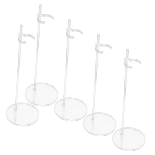 GALPADA 5 Stück Teiliges Transparentes Verstellbar für Actionfiguren und Puppen Stabiler Doll Support mit Flachem Boden für Sicheres Display Tisch und Regal GALPADA 5 Stück Teiliges Transparentes Verstellbar für Actionfiguren und Puppen Stabiler Doll Support mit Flachem Boden für Sicheres Display Tisch und Regal von GALPADA