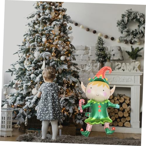 GALPADA 5 Stück Weihnachtsfolienballons Kleine Clown Motive Grün Partydekoration Luftballons für Festliche Weihnachtsfeiern Fotorequisiten und Raumgestaltung GALPADA 5 Stück Weihnachtsfolienballons Kleine Clown Motive Grün Partydekoration Luftballons für Festliche Weihnachtsfeiern Fotorequisiten und Raumgestaltung von GALPADA