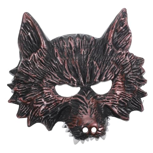 GALPADA 5st Neuartige Maske Dekorative Halloween-maske Wolfsmaske Für Erwachsene Wolf Kostüm Maske Wolfsmaske Erwachsene Männer Maskerade Cosplay-maske Halloween-wolfsmaske Plastik Rot von GALPADA