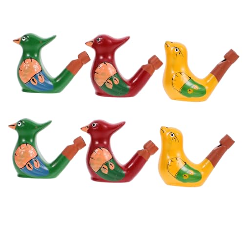 GALPADA 6 Stück Bunte Keramik Vogelpfeifen für Kleine Spielerische Geräuschmacher Einfache Handhabung Langlebig Partyzubehör und Geschenk für Kleinkinder GALPADA 6 Stück Bunte Keramik Vogelpfeifen für Kleine Spielerische Geräuschmacher Einfache Handhabung Langlebig Partyzubehör und Geschenk für Kleinkinder von GALPADA