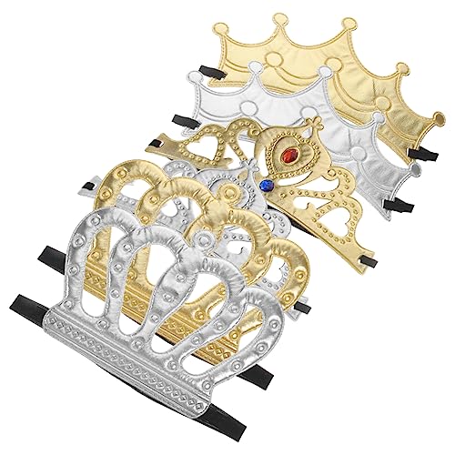 GALPADA 6 Stück Golddekor Dekorative Krone Antike Prinzessin Dekor Tuch Kinder Krone von GALPADA