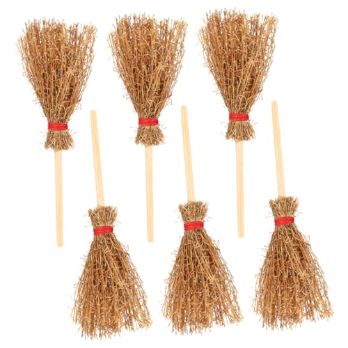 GALPADA 6 Stück Teiliges Miniatur-Besen- Dekorative Kleine Hausbesen für Puppenhaus Mikro-Landschaft und DIY-basteln Leicht und Vielseitig für Halloween-Dekoration und Tischornamente GALPADA 6 Stück Teiliges Miniatur-Besen- Dekorative Kleine Hausbesen für Puppenhaus Mikro-Landschaft und DIY-basteln Leicht und Vielseitig für Halloween-Dekoration und Tischornamente von GALPADA