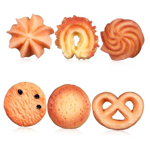 GALPADA 6 Stück Teiliges Realistische Fake Cookies aus Kunststoff und Harz Detailgetreue Keks Deko für Party Fotorequisiten DIY Projekte und Wohnaccessoires Sichere Langlebige Dessert GALPADA 6 Stück Teiliges Realistische Fake Cookies aus Kunststoff und Harz Detailgetreue Keks Deko für Party Fotorequisiten DIY Projekte und Wohnaccessoires Sichere Langlebige Dessert von GALPADA