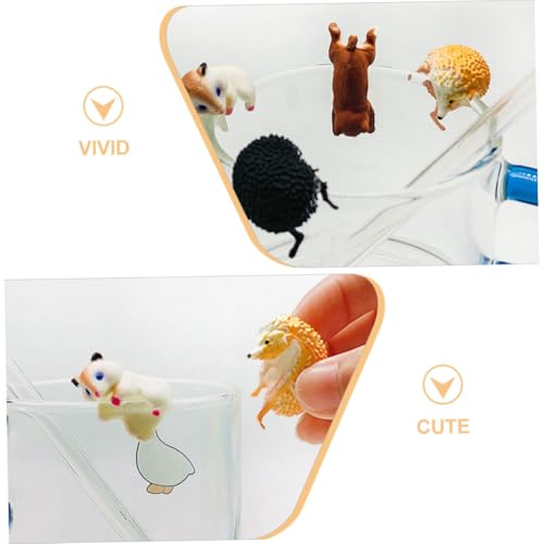 GALPADA 6 Stück Teiliges Tierfigur Igel Hamster Becherrand Dekoration PVC Miniatur Ornamente Realistisch Detailgetreu Niedlich Geschenkidee für Tassenrand Deko Küche Wohnzimmer GALPADA 6 Stück Teiliges Tierfigur Igel Hamster Becherrand Dekoration PVC Miniatur Ornamente Realistisch Detailgetreu Niedlich Geschenkidee für Tassenrand Deko Küche Wohnzimmer von GALPADA