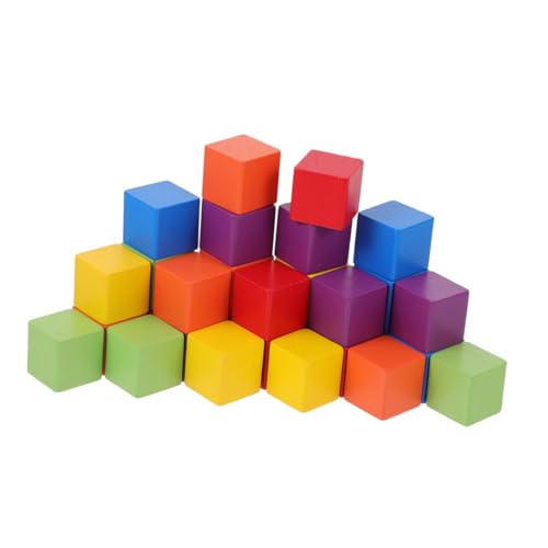 GALPADA 60 Stück Teiliges Bunter Holzbausteine Würfel aus Buchenholz Pädagogische Bauklötze Kreativität Räumlichem Denken und Farbenerkennung für Sicher und Langlebig GALPADA 60 Stück Teiliges Bunter Holzbausteine Würfel aus Buchenholz Pädagogische Bauklötze Kreativität Räumlichem Denken und Farbenerkennung für Sicher und Langlebig von GALPADA