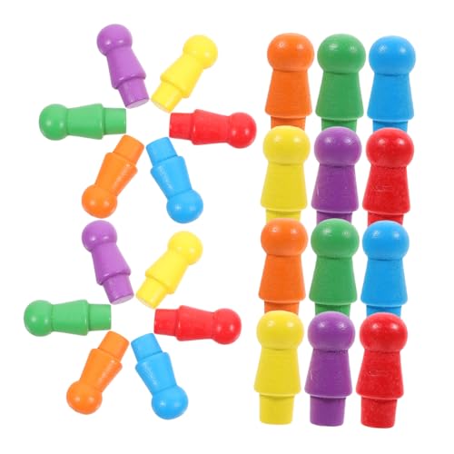 GALPADA 60 Stücke Zubehör Bunte Flug Bord Lustige Spiel Rolle Holz Spiele Kleine Requisiten Schach GALPADA 60 Stücke Zubehör Bunte Flug Bord Lustige Spiel Rolle Holz Spiele Kleine Requisiten Schach von GALPADA