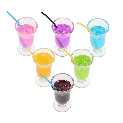 GALPADA 6Stücke Mini Fruchtsaft Cocktail Dekorationen Realistische Simulation Cocktailmodelle für Mini Deko und Sammler Kreative Gestaltung und GALPADA 6Stücke Mini Fruchtsaft Cocktail Dekorationen Realistische Simulation Cocktailmodelle für Mini Deko und Sammler Kreative Gestaltung und von GALPADA