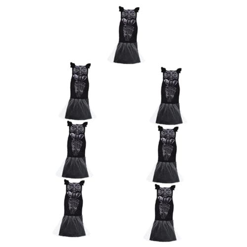 GALPADA 7 Stk Halloween-Hexenkostüm Gothic-Kleider für Frauen ausgeschnittene kleider für damen halloween costume halloween kleidung Mädchenkleider Halloween-Kostüm für Frauen Skelettkleid von GALPADA