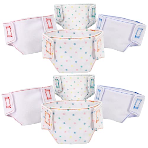 GALPADA 8 Stück Adorable Puppenunterwäsche Teilig Elastische Stoffwindeln für Puppen Vielseitiges Puppenzubehör zum Dekorieren und Wechseln Zufälliger Stil GALPADA 8 Stück Adorable Puppenunterwäsche Teilig Elastische Stoffwindeln für Puppen Vielseitiges Puppenzubehör zum Dekorieren und Wechseln Zufälliger Stil von GALPADA