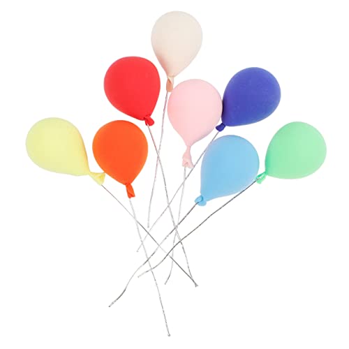 GALPADA 8 Stück Mini Tonballons Ballonbogen Set Mini Ballons Bälle Große Ballons Pastellballons Verschiedene Farben Puppenhaus Miniaturzubehör Mini Ballon Cluster von GALPADA