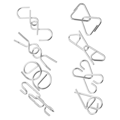 GALPADA 8 Stück Teiliges Chinesisches Metall Gehirntrainer Puzzle Antikes Design Fördert Problemlösung Feinmotorik als Lernspielzeug für Erwachsene GALPADA 8 Stück Teiliges Chinesisches Metall Gehirntrainer Puzzle Antikes Design Fördert Problemlösung Feinmotorik als Lernspielzeug für Erwachsene von GALPADA