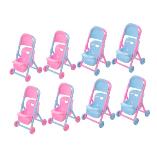 GALPADA 8 Stück Teiliges Miniatur Puppenwagen für Detailgetreuer Kunststoff Kinderwagen Tragbar Robust Leicht zu Reinigen für Puppenhaus und Rollenspiele GALPADA 8 Stück Teiliges Miniatur Puppenwagen für Detailgetreuer Kunststoff Kinderwagen Tragbar Robust Leicht zu Reinigen für Puppenhaus und Rollenspiele von GALPADA