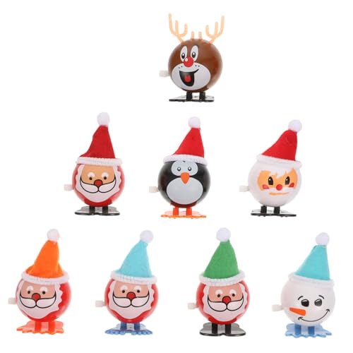 GALPADA 8 Stück Teiliges Weihnachts Aufziehspielzeug aus Geruchslosem Strapazierfähigem Lustige und Stilvolle Kleine Dekofiguren für Festliche Wohnraumgestaltung GALPADA 8 Stück Teiliges Weihnachts Aufziehspielzeug aus Geruchslosem Strapazierfähigem Lustige und Stilvolle Kleine Dekofiguren für Festliche Wohnraumgestaltung von GALPADA