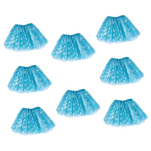 GALPADA 8St Schneeflockenrock für Kinder Mädchen Kleider Kinderkleidung für Mädchen Mädchenröcke kinder ballettkleidung Kinder Prinzessinnenrock glitzer rock Tutu-Rock Tüllrock Polyester von GALPADA