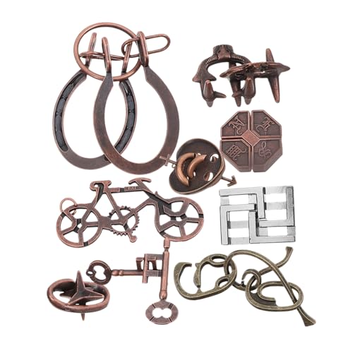 GALPADA 9 Stück Teiliges Luban Lock Gehirntrainer aus Metall Interaktives Geduldsspiel für Erwachsene und Jugendliche Fördert Denkvermögen Konzentration und Problemlösungskompetenz GALPADA 9 Stück Teiliges Luban Lock Gehirntrainer aus Metall Interaktives Geduldsspiel für Erwachsene und Jugendliche Fördert Denkvermögen Konzentration und Problemlösungskompetenz von GALPADA