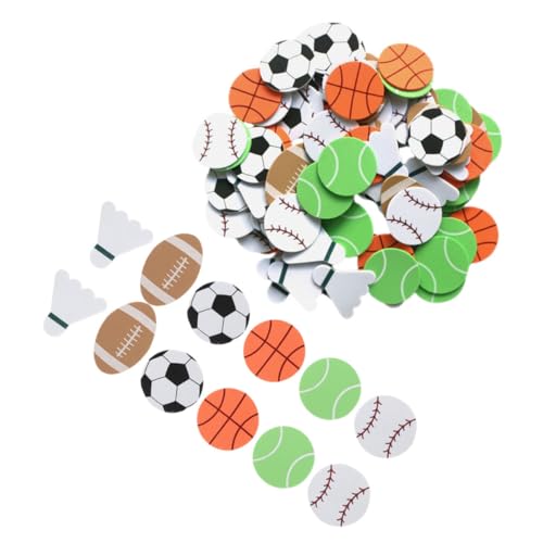 GALPADA 90 Stück Teiliges Selbstklebendes Eva Sticker Vielseitig für Kindergeburtstag Deko Scrapbooking Lehrmittel und Partydekoration Gemischte Basketball Tennis und Fußballelemente GALPADA 90 Stück Teiliges Selbstklebendes Eva Sticker Vielseitig für Kindergeburtstag Deko Scrapbooking Lehrmittel und Partydekoration Gemischte Basketball Tennis und Fußballelemente von GALPADA