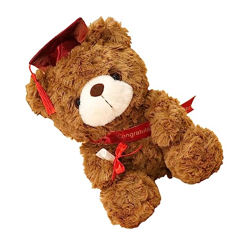 GALPADA Abschlussbär Plüschbär Mit Doktorhut Und Schärpe Kuscheltier Liebevolles Zur Graduierung Für Abschlussfeiern Und Schulabschlüsse Tiefbraun GALPADA Abschlussbär Plüschbär Mit Doktorhut Und Schärpe Kuscheltier Liebevolles Zur Graduierung Für Abschlussfeiern Und Schulabschlüsse Tiefbraun von GALPADA