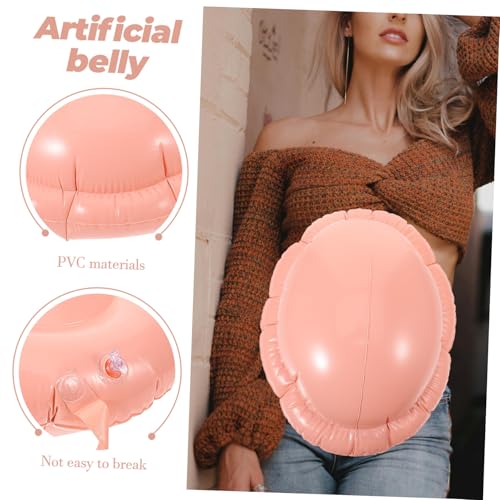 GALPADA Aufblasbarer PVC Schwangerschaftsbauch Attrappe mit Tragegurt Realistischer Fake Bauch für Halloween Cosplay Party Bequemes Kostüm Zubehör für Bühnenauftritte GALPADA Aufblasbarer PVC Schwangerschaftsbauch Attrappe mit Tragegurt Realistischer Fake Bauch für Halloween Cosplay Party Bequemes Kostüm Zubehör für Bühnenauftritte von GALPADA