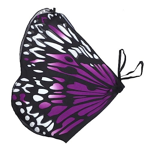 GALPADA Badetuch halloween mitgebsel wampir halloween kinderschminke Strandtücher für Erwachsene Kinderkleidung Schmetterlingsmantel Schmetterlingsumhang für Kinder Polyester Violett von GALPADA