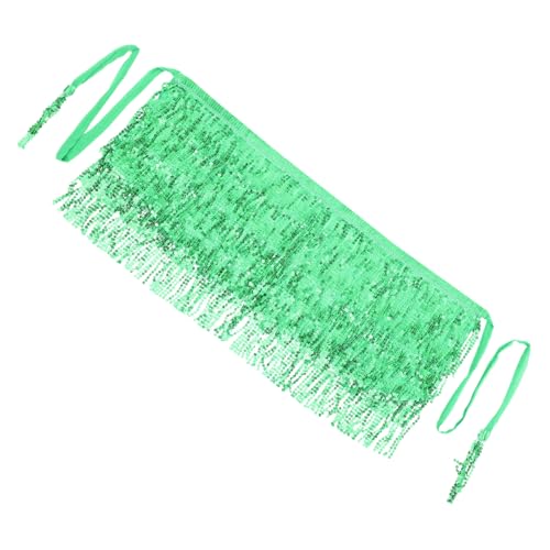 GALPADA Bauchtanz Hüftschal mit Pailletten und Fransen Leichter Bequemer Tanzrock für Damen für Halloween Festival Party und Bühnenauftritte in Grün GALPADA Bauchtanz Hüftschal mit Pailletten und Fransen Leichter Bequemer Tanzrock für Damen für Halloween Festival Party und Bühnenauftritte in Grün von GALPADA