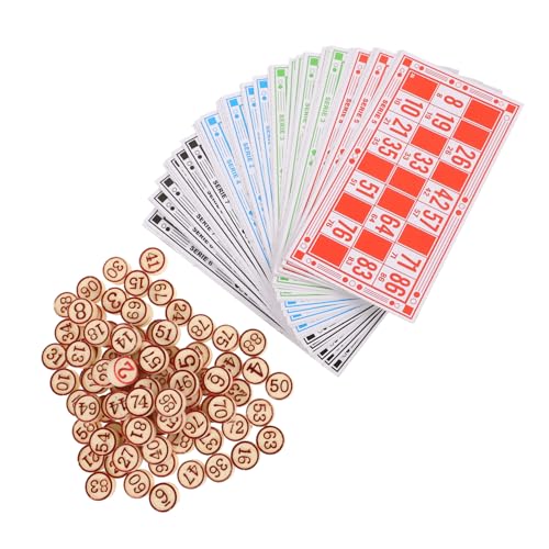 GALPADA Bingo Spielset Brettspiel mit Zahlen Spielsteinen und Bingokarten Praktisches Partyspiel für Erwachsene und Familien Vielseitig Tragbar Klassisches Gesellschaftsspiel GALPADA Bingo Spielset Brettspiel mit Zahlen Spielsteinen und Bingokarten Praktisches Partyspiel für Erwachsene und Familien Vielseitig Tragbar Klassisches Gesellschaftsspiel von GALPADA