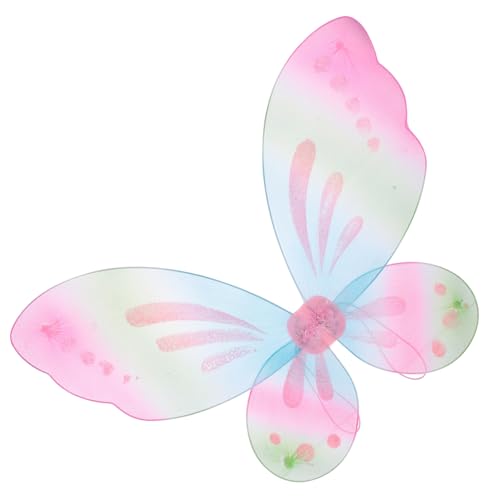 GALPADA Bunte Schmetterlingsflügel schmetterling dekorationen Feenflügel Schmetterlingskrone butterfly costume butterfly wings Cosplay Party Schmetterlingsflügel Flügel Cosplay Nylon von GALPADA