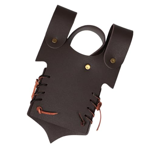 GALPADA Cosplay-Frosch Piratenschärpe mittelalterlicher Frosch -Gürtel Halter Halloween Costume Halloween Kostuem Pirate Costume Schwerthülse Cosplay-Versorgung Pu Light Brown von GALPADA