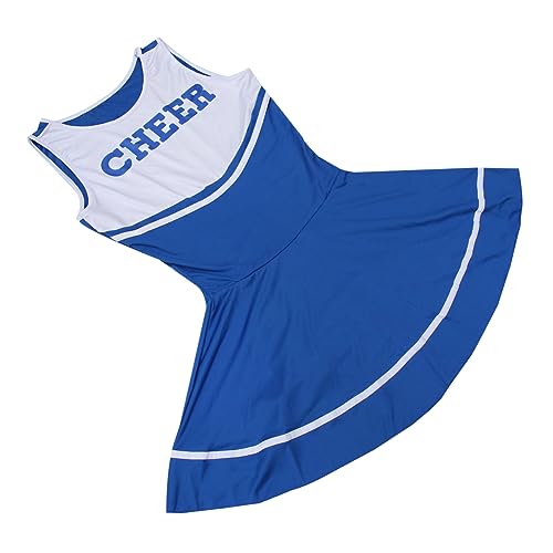 GALPADA Damen Cheerleader Kostüm Schulmädchen Kleid Für Halloween Und Partys Royal Blau Cheerleader Outfit Für Mottopartys Und Kostümveranstaltungen von GALPADA