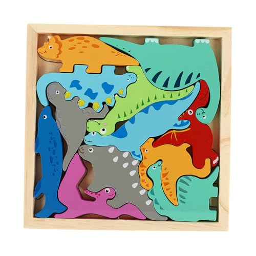 GALPADA Dinosaurier Puzzle aus Naturholz Pädagogisches Lernspielzeug für Kleinkinder Handpoliert und Sicher Fördert Konzentration und Hand Auge Koordination Eltern Junge Mädchen GALPADA Dinosaurier Puzzle aus Naturholz Pädagogisches Lernspielzeug für Kleinkinder Handpoliert und Sicher Fördert Konzentration und Hand Auge Koordination Eltern Junge Mädchen von GALPADA