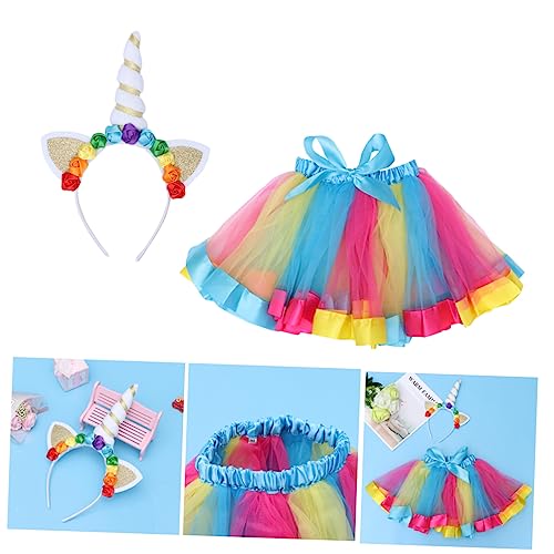 GALPADA Einhorn Kostüm Einhorn Mädchen Kleidung Kostüme Für Mädchen Kinderkostüme Einhorn-partykleid Outfit Für Mädchen Einhornkleid Blue von GALPADA