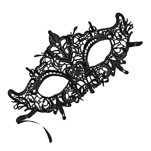 GALPADA Hochwertige Spitzenmaske Schwarze Halloween-tanz-stereotyp-augenmuschel Für Maskenkostüme von GALPADA