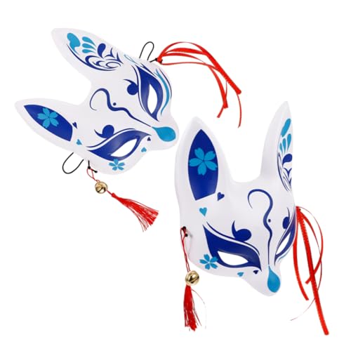 GALPADA Fuchs-Dämonenmaske katzenmaske tiermasken Masken für Maskenball Bühnenshow Maske Kulturelle Masken Cosplay-Gesichtsmaske Fuchsmaske für Frauen Vollgesichtsmaske Fuchs PVC von GALPADA