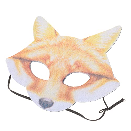 GALPADA Fuchs Maske halbe Gesichtsabdeckungen Maskerade-Maske Tiermasken für Kinder Frauenmaske Dekor masquerade Maskenball weihnachtsdeko Party-Masken-Requisite Mottoparty-Masken Plastik von GALPADA