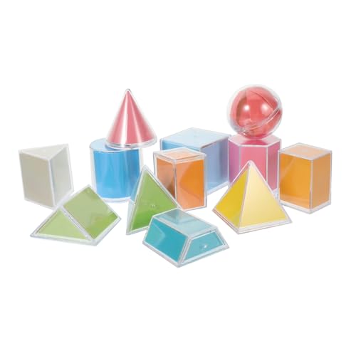 GALPADA Geometrische Formen Transparentes Mathematik Lernspielzeug für Montessori Geometrische Körper Manipulative Kleine Bausteine für Grundschule und Klassenzimmer GALPADA Geometrische Formen Transparentes Mathematik Lernspielzeug für Montessori Geometrische Körper Manipulative Kleine Bausteine für Grundschule und Klassenzimmer von GALPADA