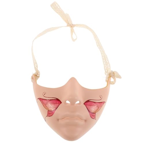 GALPADA Halbe Gesichtsmaske Für Erwachsene, Kunststoffmasken Für Erwachsene, Halloween-maske, Neuartige Maske, Lustige Halloween-maske, Karnevalsmaske, Party-maske Für Frauen von GALPADA