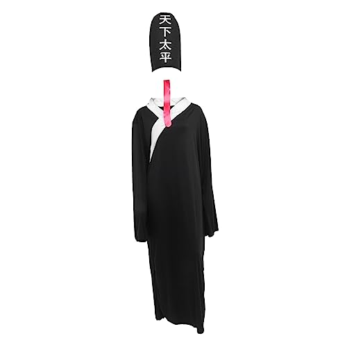 GALPADA Halloween Geisterkostüm Für Erwachsene Schwarz Für Cosplay Und Bühnenaufführungen Perfekte Requisite Für Halloween Feste Und Kostümpartys von GALPADA