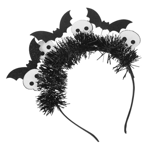 GALPADA Halloween Stirnband mit Weißem Fledermaus Totenkopf design Einzigartiger Cosplay Kopfschmuck für Erwachsene Ausgefallenes Partyaccessoire für Halloween Themenfeiern und Kostüme GALPADA Halloween Stirnband mit Weißem Fledermaus Totenkopf design Einzigartiger Cosplay Kopfschmuck für Erwachsene Ausgefallenes Partyaccessoire für Halloween Themenfeiern und Kostüme von GALPADA