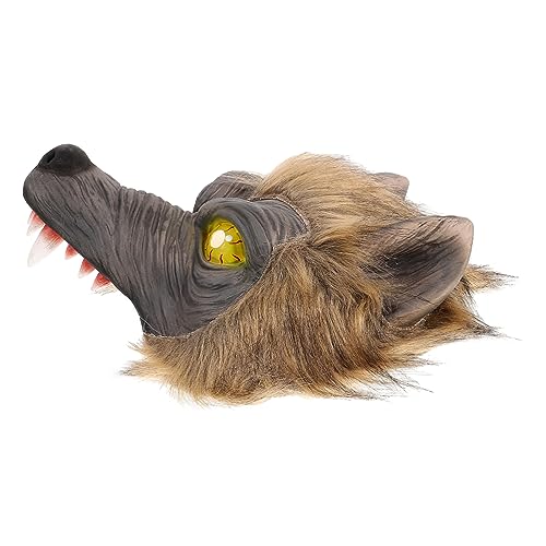 GALPADA Halloween-Werwolfgesicht Tiermaske Halloween Wolfsmaske Halloween Gruselige Tiermaske Halloween-Tiermaske Maskerade einzigartige Maske Fuchs Reh Cosplay -Requisite lustig Emulsion von GALPADA