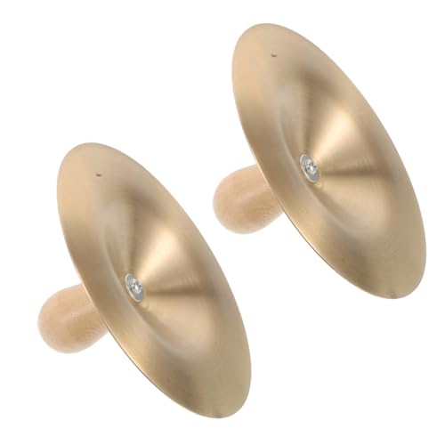 GALPADA Handzimbeln mit Holzgriff Kleine Fingerbecken für Percussion Leicht zu Greifen Fördert Rhythmusgefühl und Koordination für Kindergarten und Musikunterricht GALPADA Handzimbeln mit Holzgriff Kleine Fingerbecken für Percussion Leicht zu Greifen Fördert Rhythmusgefühl und Koordination für Kindergarten und Musikunterricht von GALPADA