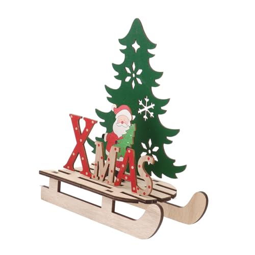 GALPADA Holz Puzzle Weihnachtsdeko Schneeflocken Schlitten Deko Weihnachtsdekoration für Tisch Party Grün DIY Kreatives Holzmodell GALPADA Holz Puzzle Weihnachtsdeko Schneeflocken Schlitten Deko Weihnachtsdekoration für Tisch Party Grün DIY Kreatives Holzmodell von GALPADA