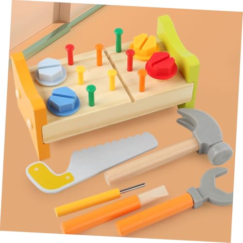 GALPADA Holz Werkbank mit Hammer Pounding Peg Werkbank für Kleinkinder Montessori Lernspielzeug Hand Auge koordination Kreativität und Logischem Denken Sicher und Abgerundet GALPADA Holz Werkbank mit Hammer Pounding Peg Werkbank für Kleinkinder Montessori Lernspielzeug Hand Auge koordination Kreativität und Logischem Denken Sicher und Abgerundet von GALPADA