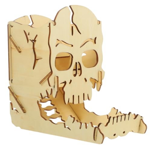 GALPADA Holz Würfelturm Skull Tower Portable Dice Dispenser Kompakt Leicht für Rollenspiele Brettspiele Party Tischspiel Zubehör Langlebig und Praktisch GALPADA Holz Würfelturm Skull Tower Portable Dice Dispenser Kompakt Leicht für Rollenspiele Brettspiele Party Tischspiel Zubehör Langlebig und Praktisch von GALPADA