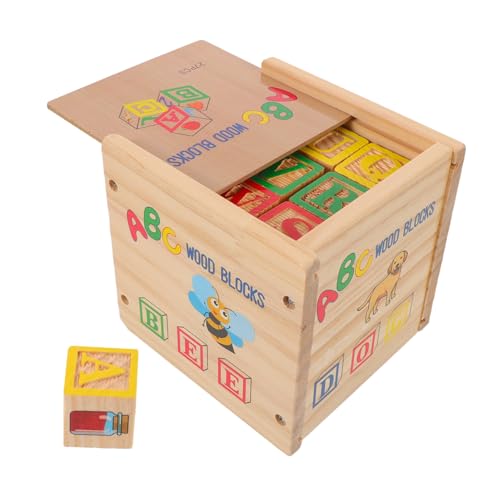 GALPADA Holz-bausteine Natürliche Holzstapelspielzeug ABC Großbuchstaben Zahlen Lernspielzeug Bunte Montessori Lernblöcke für Kleinkinder Vorschule GALPADA Holz-bausteine Natürliche Holzstapelspielzeug ABC Großbuchstaben Zahlen Lernspielzeug Bunte Montessori Lernblöcke für Kleinkinder Vorschule von GALPADA