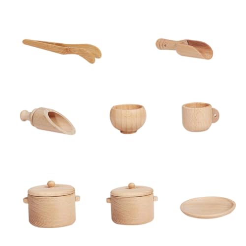 GALPADA Holz kinderküchen geschirrset Kindgerechtes aus Gesundem Holz Fördert Kreativität und Feinmotorik Langlebiges Glattes Design für Junge Mädchen und Kleinkinder GALPADA Holz kinderküchen geschirrset Kindgerechtes aus Gesundem Holz Fördert Kreativität und Feinmotorik Langlebiges Glattes Design für Junge Mädchen und Kleinkinder von GALPADA