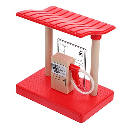 GALPADA Holzeisenbahn Zubehör Gasstation Modell aus Hochwertigem Holz Langlebig Kindgerecht Detailreich für Eisenbahnliebhaber Geeignet GALPADA Holzeisenbahn Zubehör Gasstation Modell aus Hochwertigem Holz Langlebig Kindgerecht Detailreich für Eisenbahnliebhaber Geeignet von GALPADA