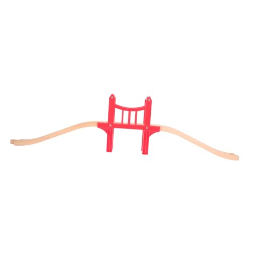 GALPADA Holzeisenbahn Zubehör aus Robustem Holz mit Roter Brücke und S förmigen Gleisen Kreative DIY Streckenbau für Kompatibel mit Gängigen Holzeisenbahnen Fördert Lernen und Fantasie GALPADA Holzeisenbahn Zubehör aus Robustem Holz mit Roter Brücke und S förmigen Gleisen Kreative DIY Streckenbau für Kompatibel mit Gängigen Holzeisenbahnen Fördert Lernen und Fantasie von GALPADA