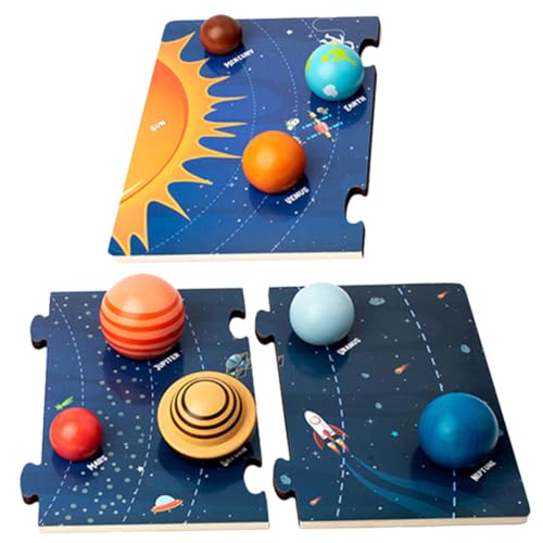 GALPADA Holzspielzeug Planetenspiel Montessori Vorschulspielzeug Pädagogisches Weltraum Puzzle Logisches Denkspiel für Kreativen und Motorischen Entwicklung GALPADA Holzspielzeug Planetenspiel Montessori Vorschulspielzeug Pädagogisches Weltraum Puzzle Logisches Denkspiel für Kreativen und Motorischen Entwicklung von GALPADA